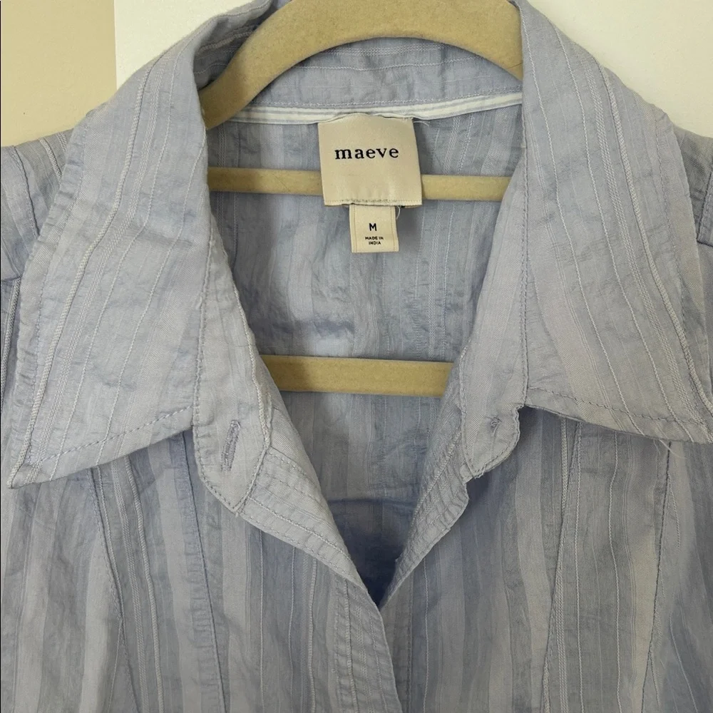 Anthropologie’s Maeve Waisted Button down Tunic - Picture 5 of 6